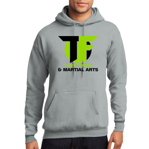 Tom’s Fitness and Martial Arts Design 1 on a Port & Co. ® - Core Fleece Pullover Hooded Sweatshirt Thumbnail